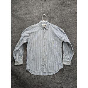 Pussers Oxford Shirt Mens Bengal Stripe Pinpoint Oxford Blue Stripes Nautical M